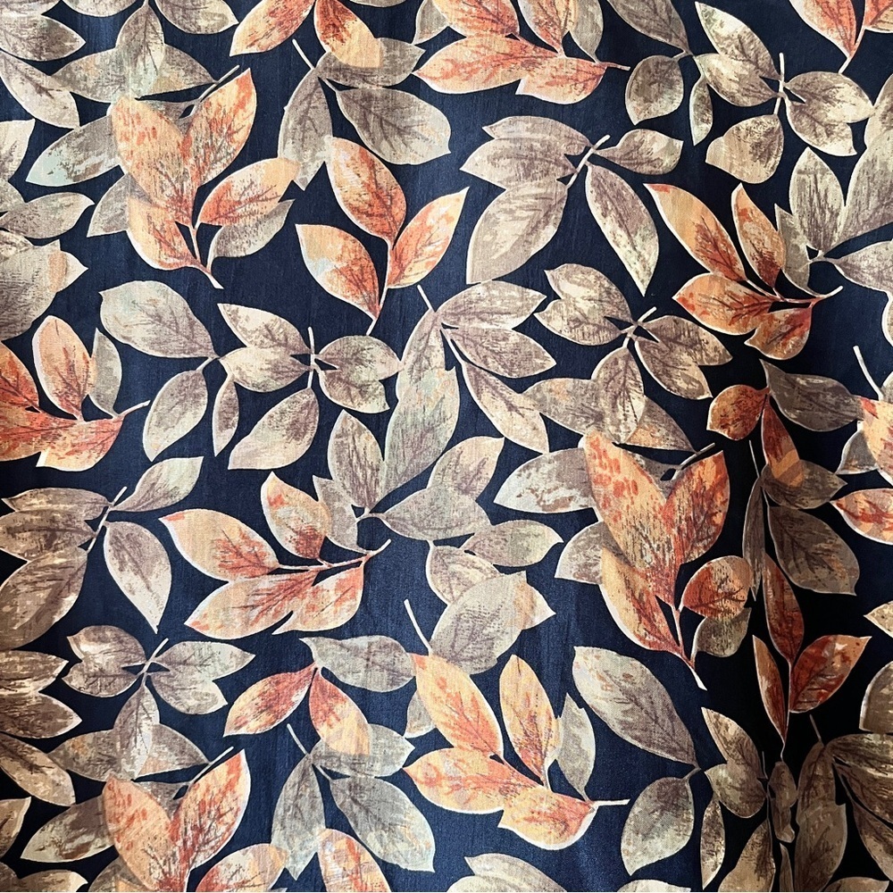 Vintage Stunt 90’s 100% Silk Leaf Print Blouse Size S - Picture 9 of 11